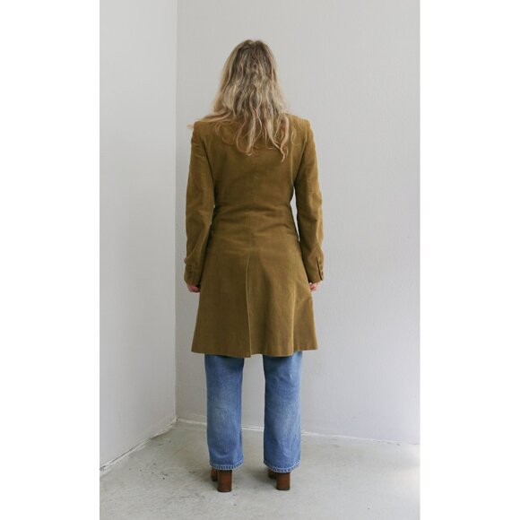 1990's Vintage Bebe Velvet Poet Jacket Olive Green Women's Extra Small to Small - Picture 3 of 9